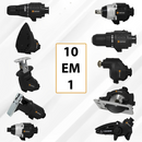 Task Master ™ - Kit de Parafusadeira 10 em 1 + (BRINDE EXCLUSIVO)