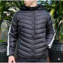 Jaqueta Masculina Puffer Peluciada com Capuz Removível