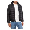 Jaqueta Puffer Masculina Forrada com Capuz Impermeável