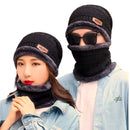 Kit Inverno Unissex Touca de Frio com Gola Forrada e Luva