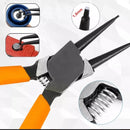 Kit com 4 Alicates para Trava Extrator Anel Interno e Externo